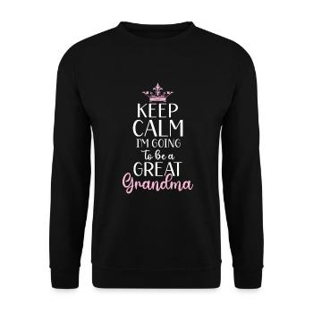 Great Grandma Gifts - Unisex Pullover - Schwarz - Vorne - Alina (178cm) & Michal (187cm)