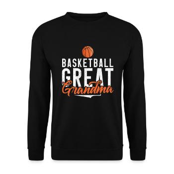 Great Grandma Gifts - Unisex Sweatshirt - black - Front - Alina (178cm) & Michal (187cm)
