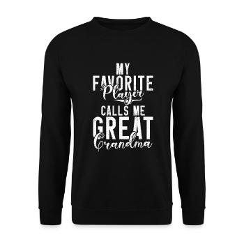 Great Grandma Gifts - Unisex Sweatshirt - black - Front - Alina (178cm) & Michal (187cm)