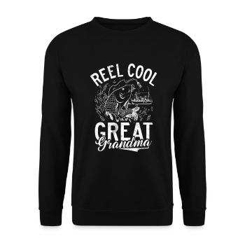 Great Grandma Gifts - Unisex Sweatshirt - black - Front - Alina (178cm) & Michal (187cm)