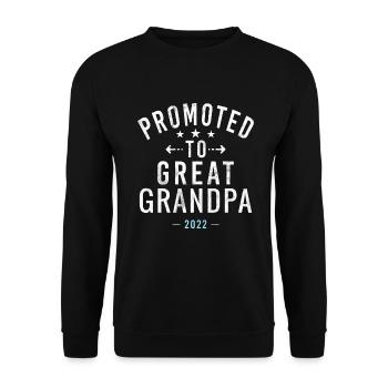 Cadeaux arrière-grand-père - Sweat-shirt Unisexe - noir - Devant - Alina (178cm) & Michal (187cm)