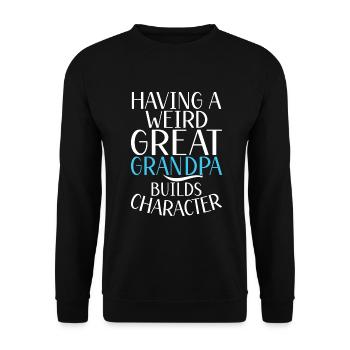 Cadeaux arrière-grand-père - Sweat-shirt Unisexe - noir - Devant - Alina (178cm) & Michal (187cm)