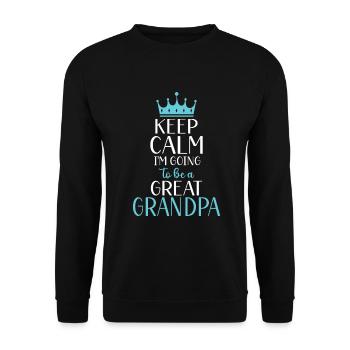 Cadeaux arrière-grand-père - Sweat-shirt Unisexe - noir - Devant - Alina (178cm) & Michal (187cm)