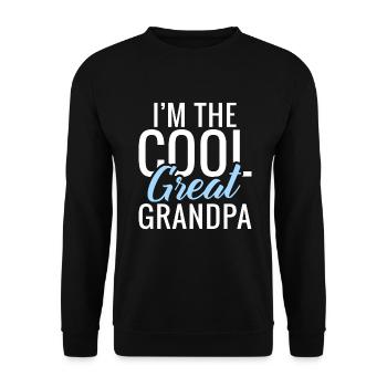 Cadeaux arrière-grand-père - Sweat-shirt Unisexe - noir - Devant - Alina (178cm) & Michal (187cm)