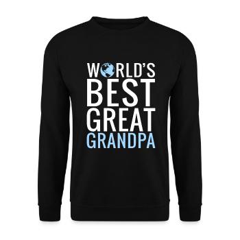Cadeaux arrière-grand-père - Sweat-shirt Unisexe - noir - Devant - Alina (178cm) & Michal (187cm)