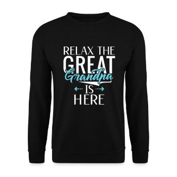 Cadeaux arrière-grand-père - Sweat-shirt Unisexe - noir - Devant - Alina (178cm) & Michal (187cm)