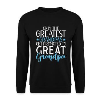 Cadeaux arrière-grand-père - Sweat-shirt Unisexe - noir - Devant - Alina (178cm) & Michal (187cm)