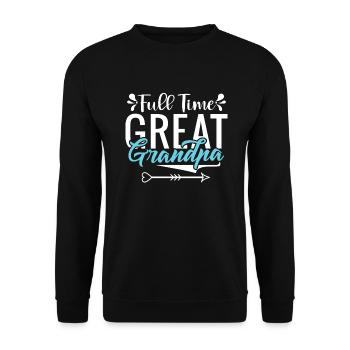 Cadeaux arrière-grand-père - Sweat-shirt Unisexe - noir - Devant - Alina (178cm) & Michal (187cm)