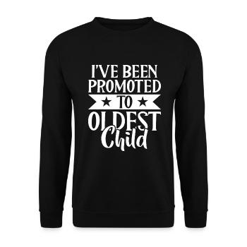 Oldest Child Gifts - Unisex Sweatshirt - black - Front - Alina (178cm) & Michal (187cm)