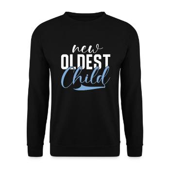 Oldest Child Gifts - Unisex Sweatshirt - black - Front - Alina (178cm) & Michal (187cm)
