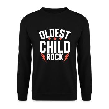 Oldest Child Gifts - Unisex Sweatshirt - black - Front - Alina (178cm) & Michal (187cm)
