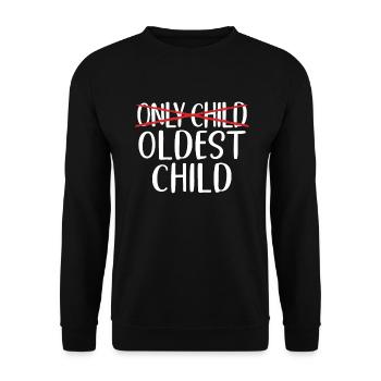 Oldest Child Gifts - Unisex Sweatshirt - black - Front - Alina (178cm) & Michal (187cm)