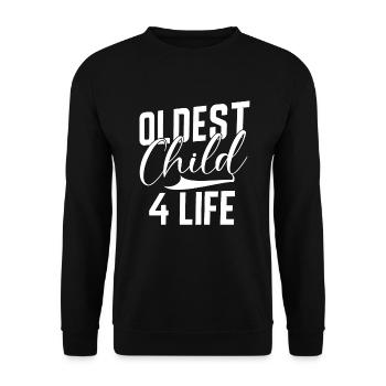 Oldest Child Gifts - Unisex Sweatshirt - black - Front - Alina (178cm) & Michal (187cm)