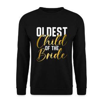 Oldest Child Gifts - Unisex Sweatshirt - black - Front - Alina (178cm) & Michal (187cm)