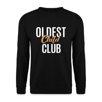 Oldest Child Gifts - Unisex Sweatshirt - black - Front - Alina (178cm) & Michal (187cm)
