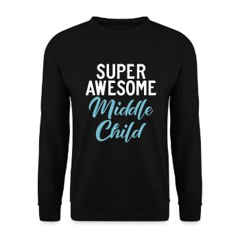 Middle Child Gifts - Unisex Sweatshirt - black - Front - Alina (178cm) & Michal (187cm)