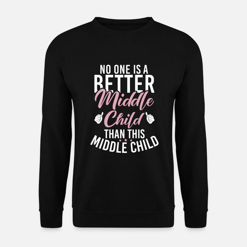 Cadeaux d’enfant du milieu - Sweat-shirt Unisexe - noir