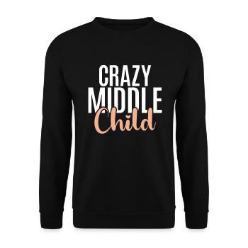 Middle Child Gifts - Unisex Sweatshirt - black - Front - Alina (178cm) & Michal (187cm)