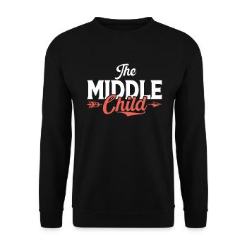 Middle Child Gifts - Unisex Sweatshirt - black - Front - Alina (178cm) & Michal (187cm)