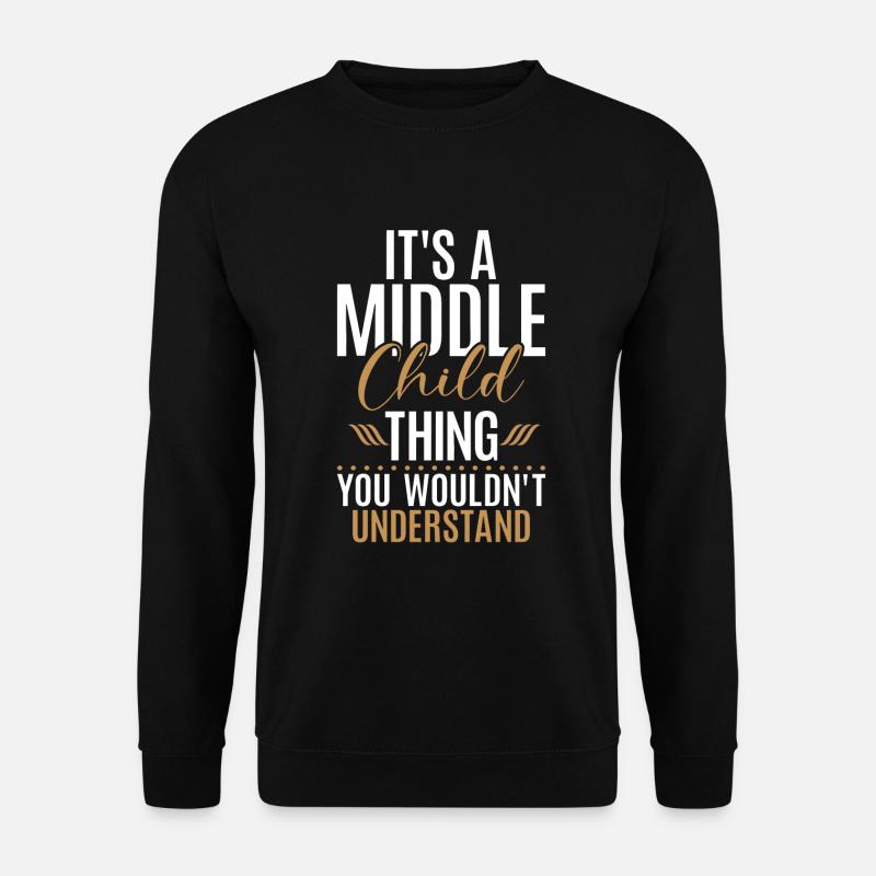 Cadeaux d’enfant du milieu - Sweat-shirt Unisexe - noir