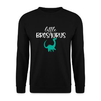 Youngest Child Gift - Unisex Sweatshirt - black - Front - Alina (178cm) & Michal (187cm)