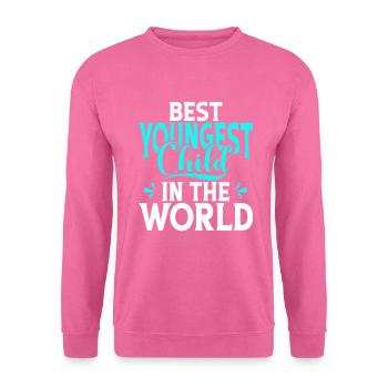 Cadeau enfant le plus jeune - Sweat-shirt Unisexe - rose - Devant