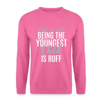 Cadeau enfant le plus jeune - Sweat-shirt Unisexe - rose - Devant