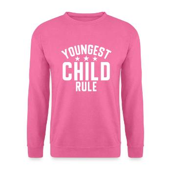 Cadeau enfant le plus jeune - Sweat-shirt Unisexe - rose - Devant
