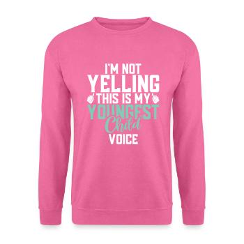 Cadeau enfant le plus jeune - Sweat-shirt Unisexe - rose - Devant