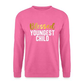 Cadeau enfant le plus jeune - Sweat-shirt Unisexe - rose - Devant