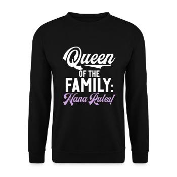 Nana Gifts - Unisex Pullover - Schwarz - Vorne - Alina (178cm) & Michal (187cm)