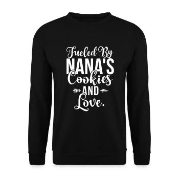 Nana Gifts - Unisex Sweatshirt - black - Front - Alina (178cm) & Michal (187cm)