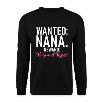 Nana Gifts - Unisex Pullover - Schwarz - Vorne - Alina (178cm) & Michal (187cm)