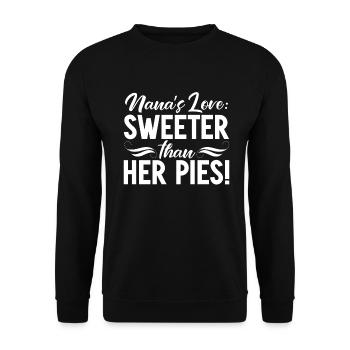 Nana Gifts - Unisex Sweatshirt - black - Front - Alina (178cm) & Michal (187cm)