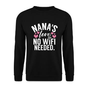 Cadeaux Nana - Sweat-shirt Unisexe - noir - Devant - Alina (178cm) & Michal (187cm)