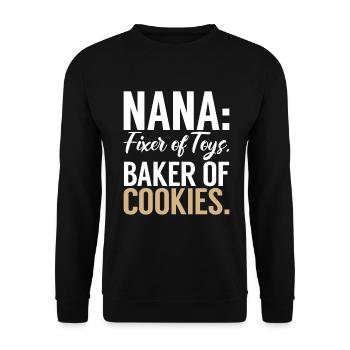 Cadeaux Nana - Sweat-shirt Unisexe - noir - Devant - Alina (178cm) & Michal (187cm)