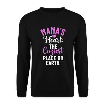 Cadeaux Nana - Sweat-shirt Unisexe - noir - Devant - Alina (178cm) & Michal (187cm)