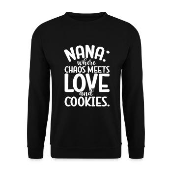 Cadeaux Nana - Sweat-shirt Unisexe - noir - Devant - Alina (178cm) & Michal (187cm)
