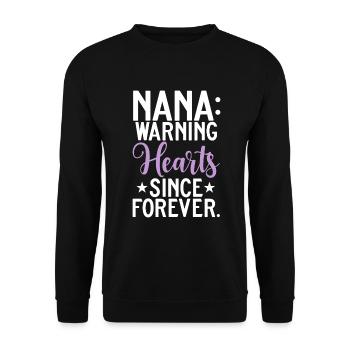 Cadeaux Nana - Sweat-shirt Unisexe - noir - Devant - Alina (178cm) & Michal (187cm)