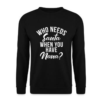 Cadeaux Nana - Sweat-shirt Unisexe - noir - Devant - Alina (178cm) & Michal (187cm)