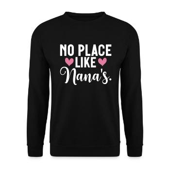Nana Gifts - Unisex Pullover - Schwarz - Vorne - Alina (178cm) & Michal (187cm)