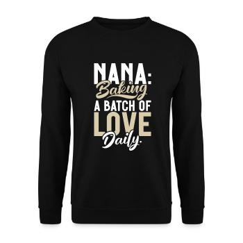 Cadeaux Nana - Sweat-shirt Unisexe - noir - Devant - Alina (178cm) & Michal (187cm)