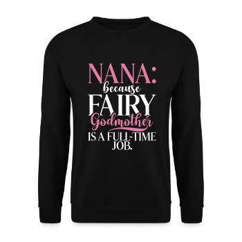 Nana Gifts - Unisex Pullover - Schwarz - Vorne - Alina (178cm) & Michal (187cm)