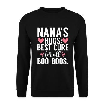 Nana Gifts - Unisex Sweatshirt - black - Front - Alina (178cm) & Michal (187cm)