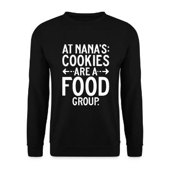 Nana Gifts - Unisex Sweatshirt - black - Front - Alina (178cm) & Michal (187cm)