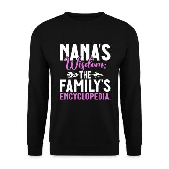 Nana Gifts - Unisex Sweatshirt - black - Front - Alina (178cm) & Michal (187cm)