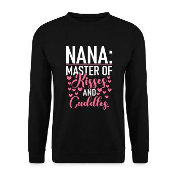 Cadeaux Nana - Sweat-shirt Unisexe - noir - Devant - Alina (178cm) & Michal (187cm)