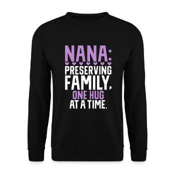 Cadeaux Nana - Sweat-shirt Unisexe - noir - Devant - Alina (178cm) & Michal (187cm)