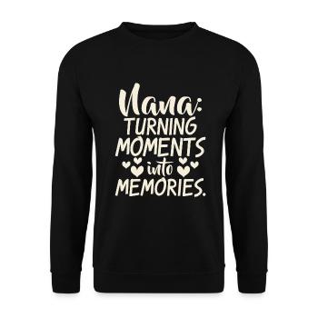 Nana Gifts - Unisex Sweatshirt - black - Front - Alina (178cm) & Michal (187cm)