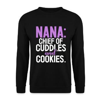 Cadeaux Nana - Sweat-shirt Unisexe - noir - Devant - Alina (178cm) & Michal (187cm)